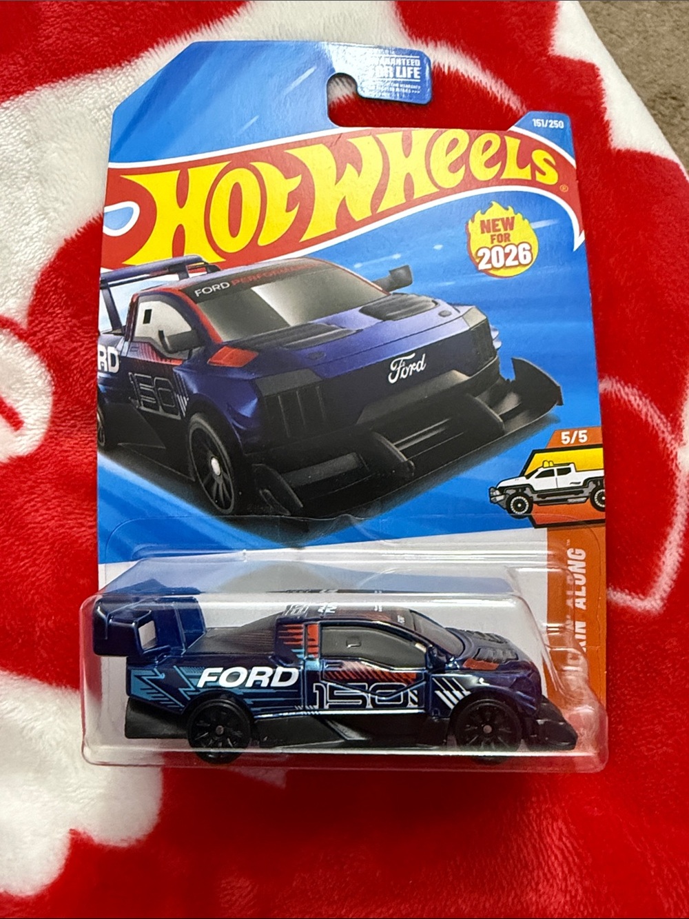 Hot Wheels Ford F-150 Race Truck Toy - Blue